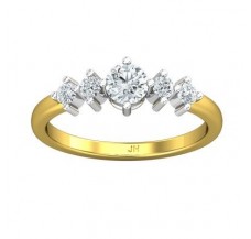 PreSet Natural Solitaire Diamond Ring 0.54 CT / 2.73 gm Gold