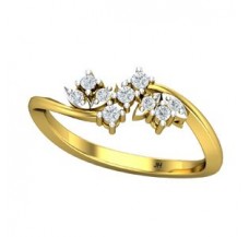 Natural Diamond Ring 0.19 CT / 2.56 gm Gold