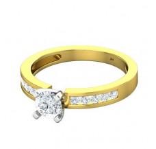 PreSet Natural Solitaire Diamond Ring 0.65 CT / 2.80 gm Gold