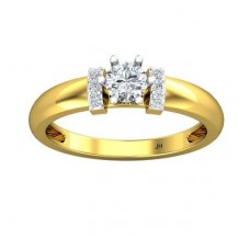 PreSet Natural Solitaire Diamond Ring 0.39 CT / 2.71 gm Gold