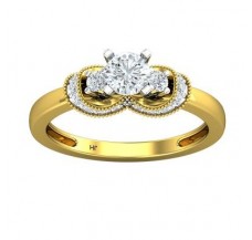 PreSet Natural Solitaire Diamond Ring 0.63 CT / 3.00 gm Gold
