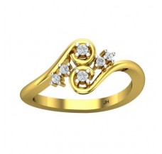 Natural Diamond Ring 0.14 CT / 3.20 gm Gold