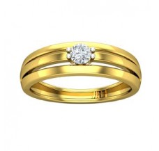 Natural Diamond Ring for Men 0.25 CT / 5.20 gm Gold