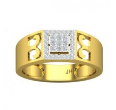 Natural Diamond Band for Men 0.33 CT / 6.30 gm Gold