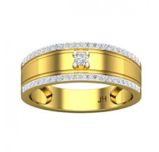 Natural Diamond Band for Men 0.44 CT / 5.60 gm Gold