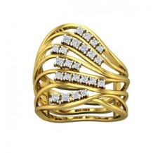 Natural Diamond Ring 0.34 CT / 7.00 gm Gold