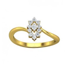 Natural Diamond Ring 0.19 CT / 2.33 gm Gold