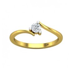 Natural Diamond Ring 0.19 CT / 1.90 gm Gold