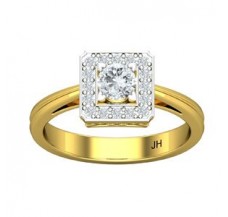 PreSet Natural Solitaire Diamond Ring 0.49 CT / 3.40 gm Gold