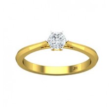 PreSet Natural Solitaire Diamond Ring 0.30 CT / 2.20 gm Gold
