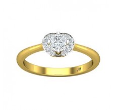 Natural Diamond Ring 0.34 CT / 2.40 gm Gold