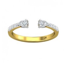 Natural Diamond Ring 0.27 CT / 1.90 gm Gold