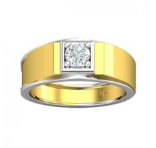 PreSet Natural Solitaire Diamond Ring for Men 0.50 CT / 7.40 gm Gold