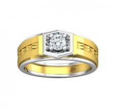 PreSet Natural Solitaire Diamond Ring for Men 0.40 CT / 8.80 gm Gold