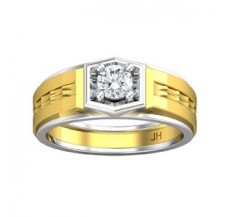 PreSet Natural Solitaire Diamond Ring for Men 0.50 CT / 8.80 gm Gold
