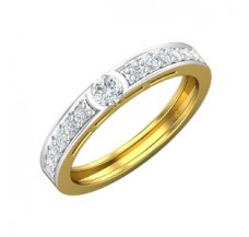 Natural Diamond Band for HER 0.40 CT / 2.90 gm Gold