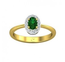 Natural Diamond & Gemstone Ring 1.16 CT / 2.70 gm Gold