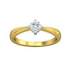 PreSet Natural Solitaire Diamond Ring 0.30 CT / 2.80 gm Gold