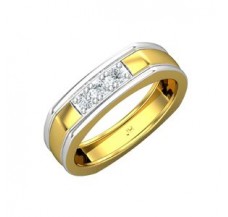 Natural Diamond Band for Men 0.30 CT / 7.30 gm Gold