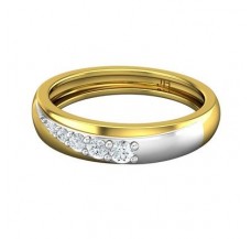 Natural Diamond Band for HER 0.21 CT / 3.20 gm Gold