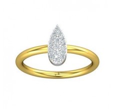 Natural Diamond Ring 0.12 CT / 1.65 gm Gold