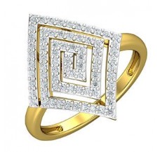 Natural Diamond Ring 0.43 CT / 3.70 gm Gold
