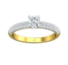 PreSet Natural Solitaire Diamond Ring 0.60 CT / 2.62 gm Gold
