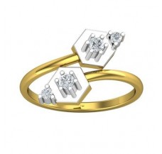 Natural Diamond Ring 0.18 CT / 2.70 gm Gold