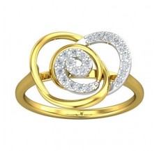 Natural Diamond Ring 0.21 CT / 2.49 gm Gold
