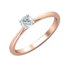 PreSet Natural Solitaire Diamond Ring 0.30 CT / 2.10 gm Gold