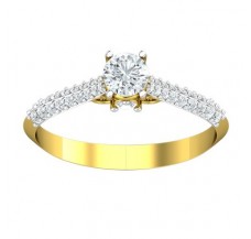 PreSet Natural Solitaire Diamond Ring 0.52 CT / 1.50 gm Gold