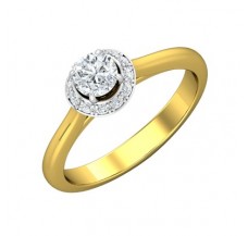 PreSet Natural Solitaire Diamond Ring 0.49 CT / 3.90 gm Gold