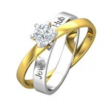 PreSet Natural Solitaire Diamond Ring 0.33 CT / 4.50 gm Gold