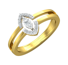 Natural Diamond Ring 0.14 CT / 4.50 gm Gold