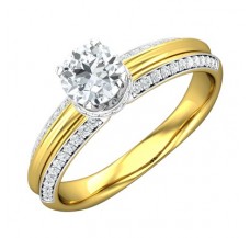 PreSet Natural Solitaire Diamond Ring 0.73 CT / 4.00 gm Gold