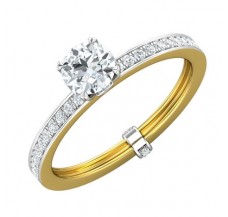 PreSet Natural Solitaire Diamond Ring 0.69 CT / 2.90 gm Gold