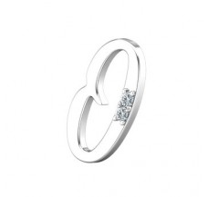 Natural Diamond 0.02 CT / 1.45 Sterling Silver
