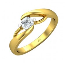 PreSet Natural Solitaire Diamond Ring  0.30 CT / 3.16 gm Gold