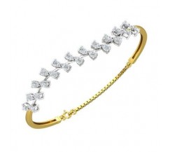 Natural Diamond Bracelets 1.23 CT / 9.33 gm Gold