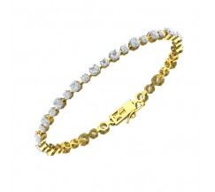 Natural Diamond Bracelets 2.80 CT / 11.00 gm Gold