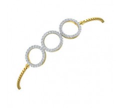 Natural Diamond Bracelets 0.69 CT / 5.30 gm Gold