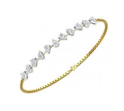 Natural Diamond Bracelets 0.77 CT / 06.38 gm Gold