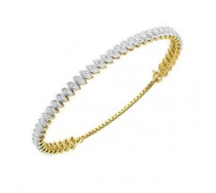 Natural Diamond Bracelets 0.72 CT / 9.31 gm Gold