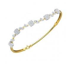 Natural Diamond Bracelets 0.98 CT / 6.93 gm Gold