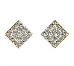 Natural Diamond Earrings 0.97 CT / 4.80 gm Gold