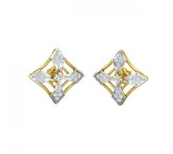 Natural Diamond Earrings 0.31 CT / 2.95 gm Gold