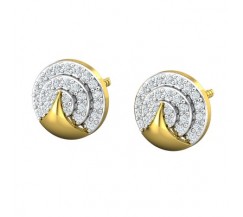 Natural Diamond Earrings 0.31 CT / 3.26 gm Gold