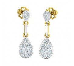 Natural Diamond Earrings 0.73 CT / 3.14 gm Gold