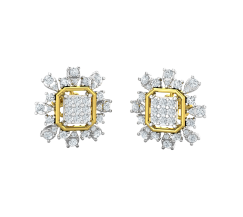 Natural Diamond Earrings 0.79 CT / 5.00 gm Gold