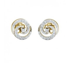 Natural Diamond Earrings 0.80 CT / 3.74 gm Gold